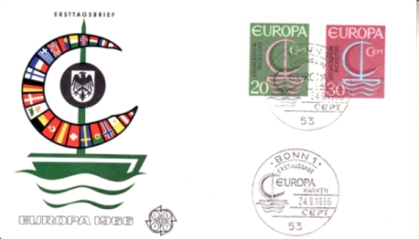 D FDC 0519 / 0520 ● - 1966